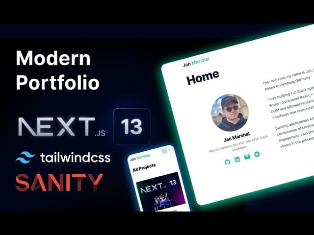Portfolio Website using Next.js 13