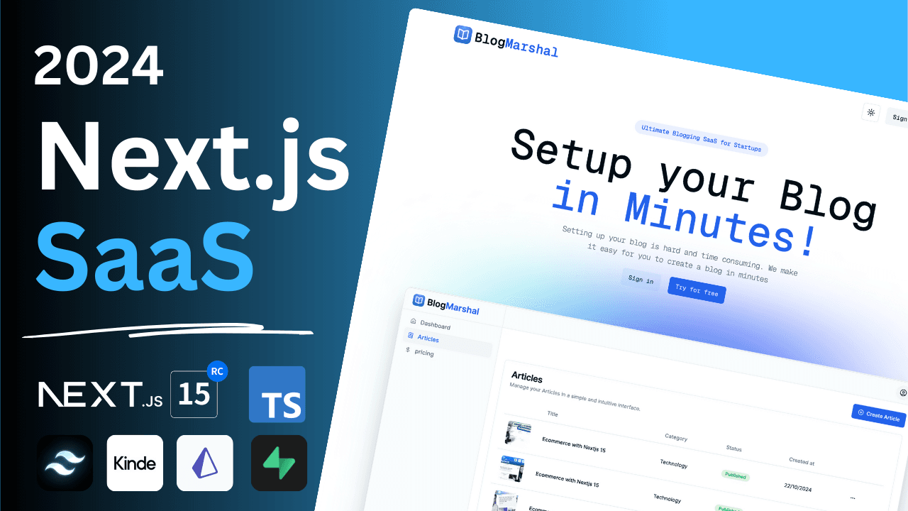 Create a SaaS using Next.js 15