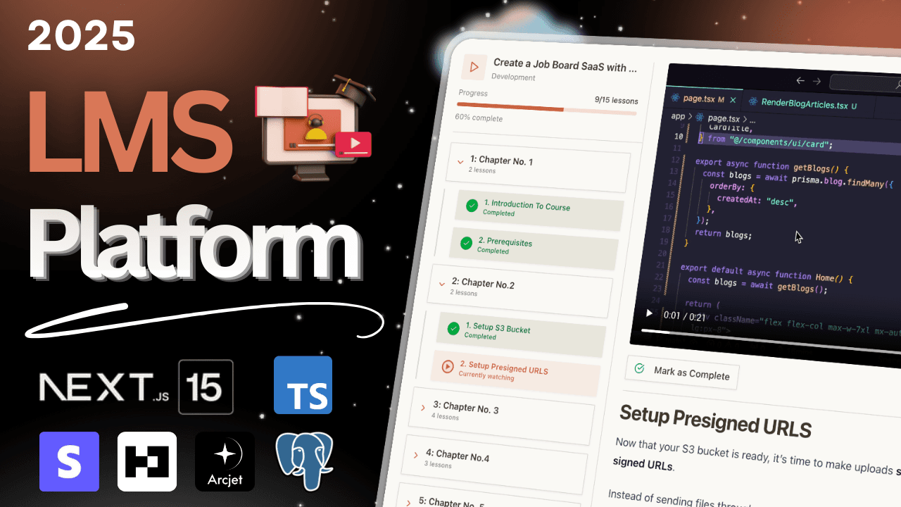 Create a LMS Course Platform with Next.js